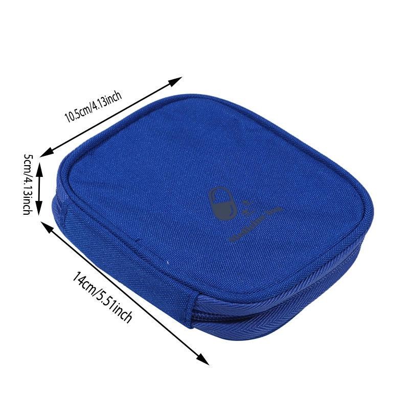 Portable First Aid Kit Travel Mini Medical Pouch Emergency Pill Organizer