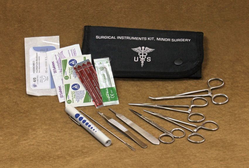 First Aid Field Surgical Kit-Black