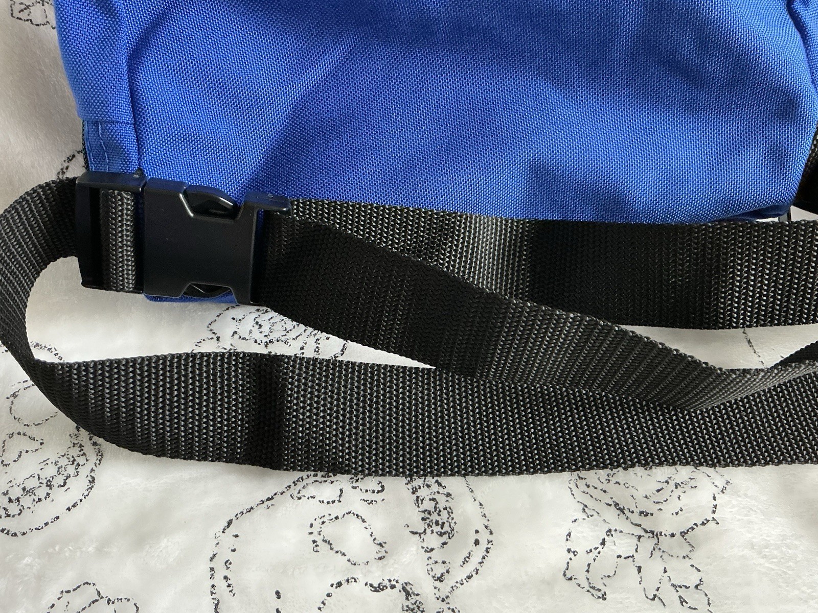 FIELDTEX Fanny Pack: ~10 1/2 in L x ~10 1/2 in W x ~5 1/2 in D, Cordura, Blue