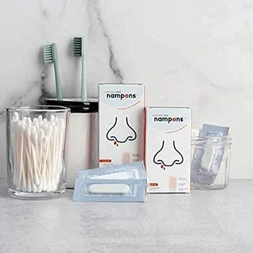 Nosebleed Stoppers – 6 Nose Bleed Plugs with Clotting Agent to Stop Nosebleed…