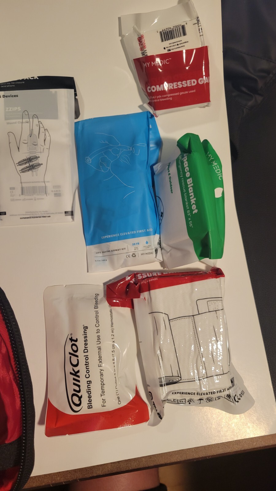 My Medic – TFAK Trauma First Aid Kit – Essential Life Saving Items, Red
