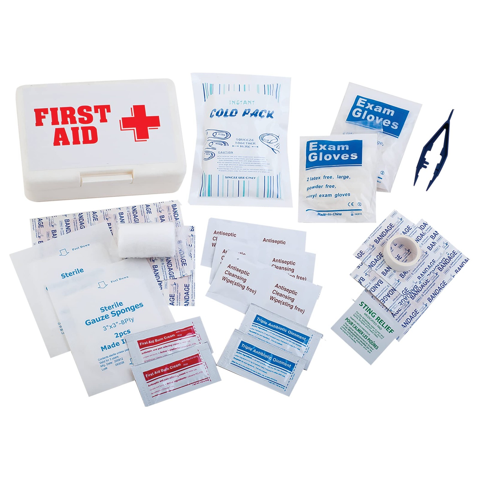 Champion Sports First Aid Kit (White) White
