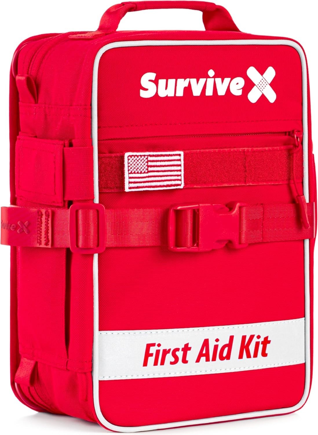 Large First Aid Kit Emergency Car Travel Home Hiking Camping Outdoors Zip Stitch