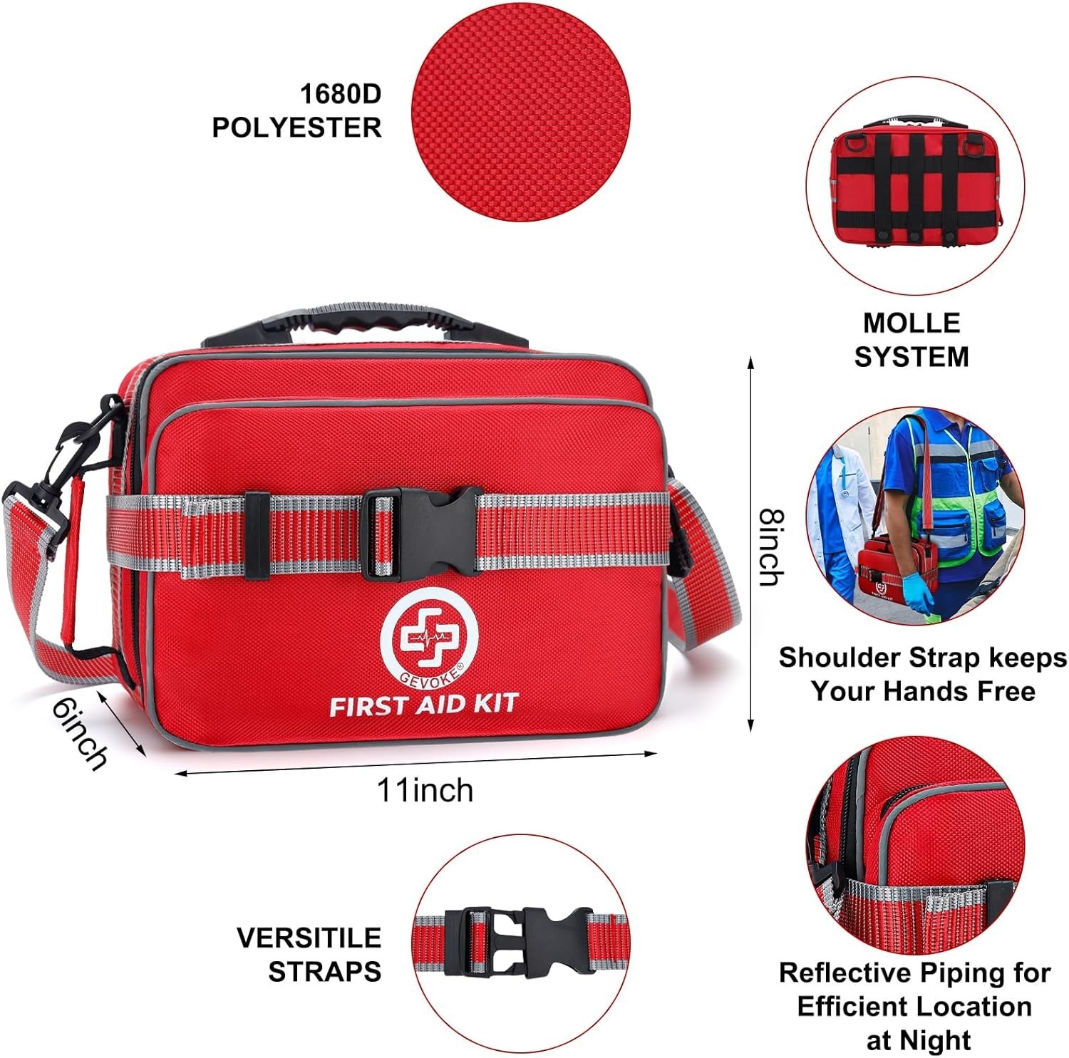 Professional 500-Piece First Aid Kit: Essential for Home, Travel & Adventure