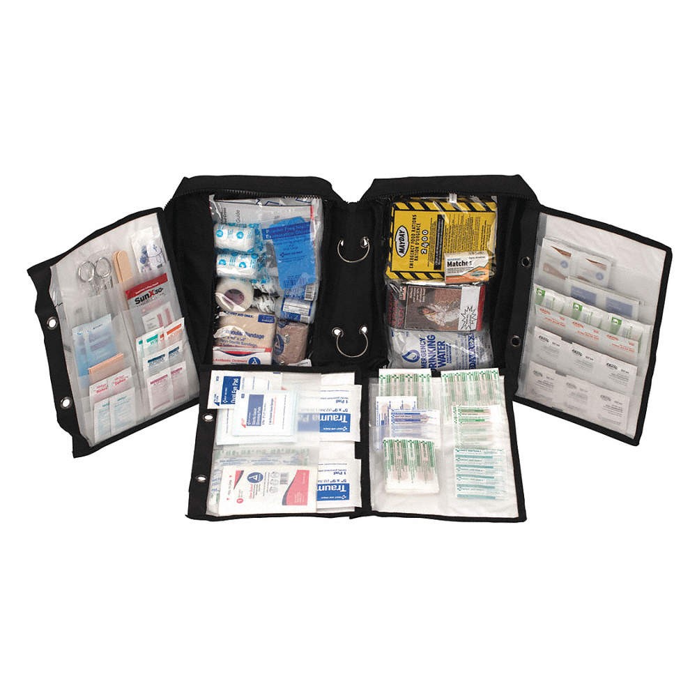 FIRST AID ONLY FA-462 First Aid Survival Kit, Piece,Black 3WHU5