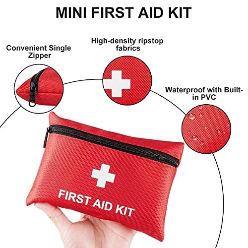 100-Piece First Aid Kit – Compact Portable Emergency Medical 100 Piece Set