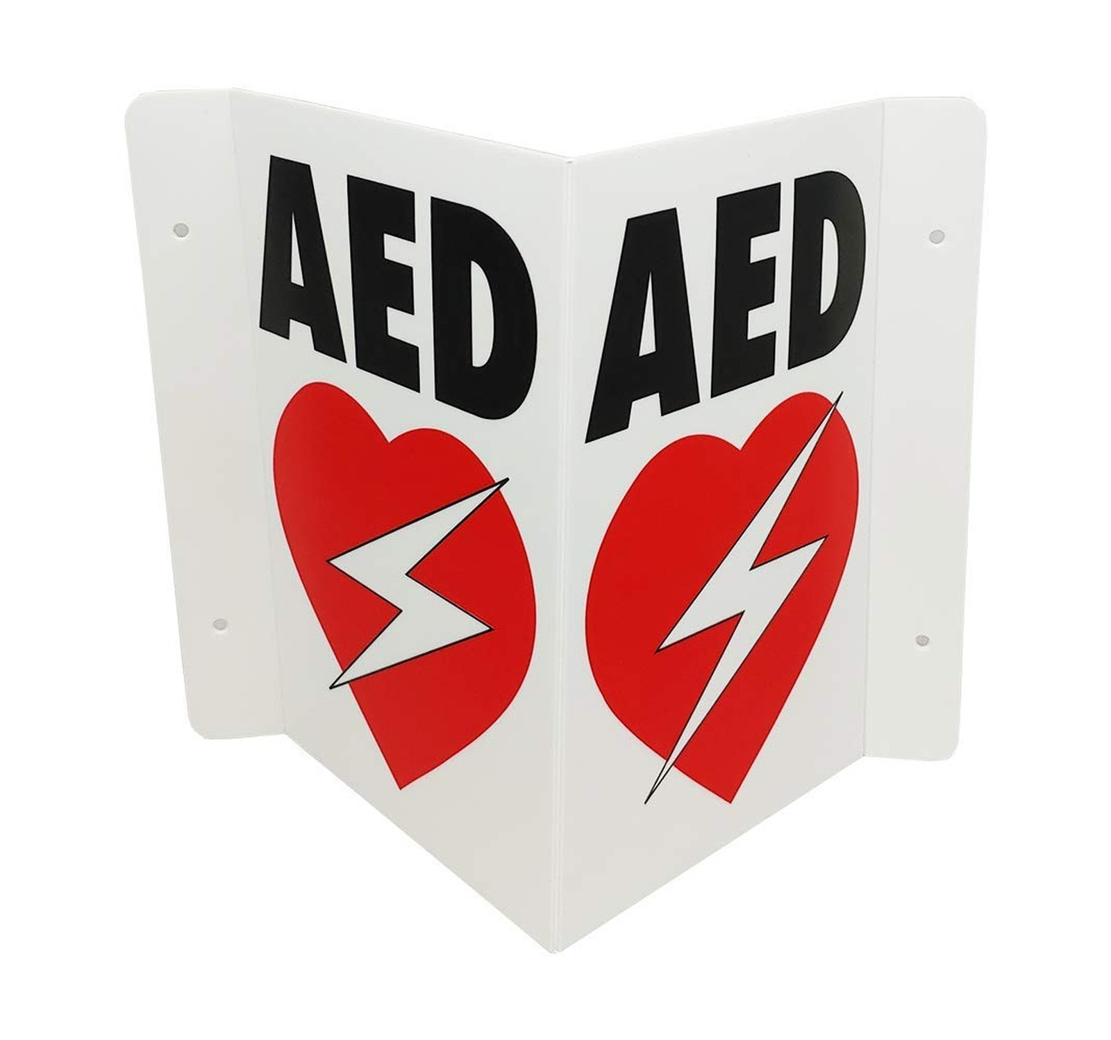 CPR Savers Foldable Panel AED Wall Sign for Business, School, Restaurant, Off…