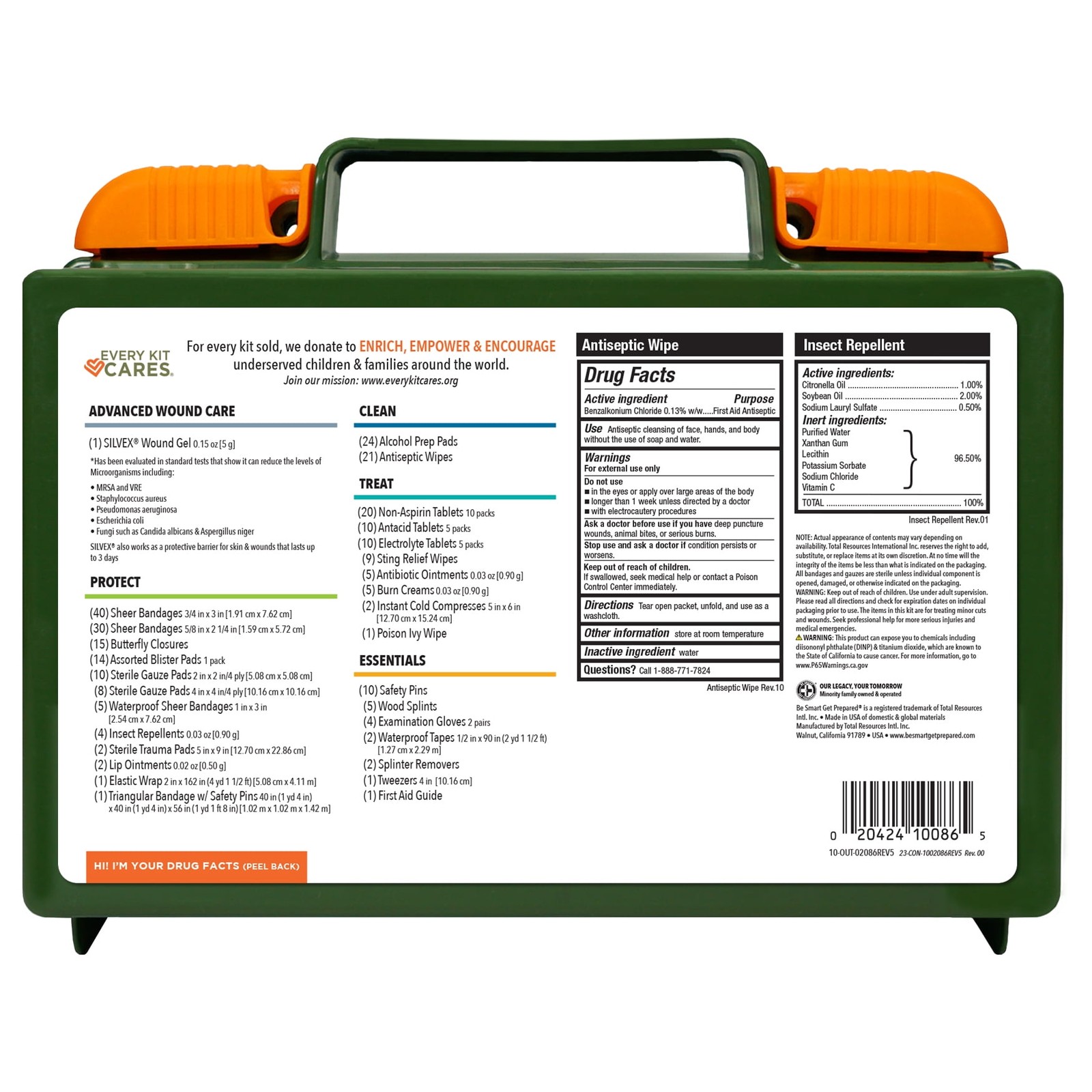 Be Smart Get Prepared Outdoor First Aid – Happy Explorer, 265 Piece