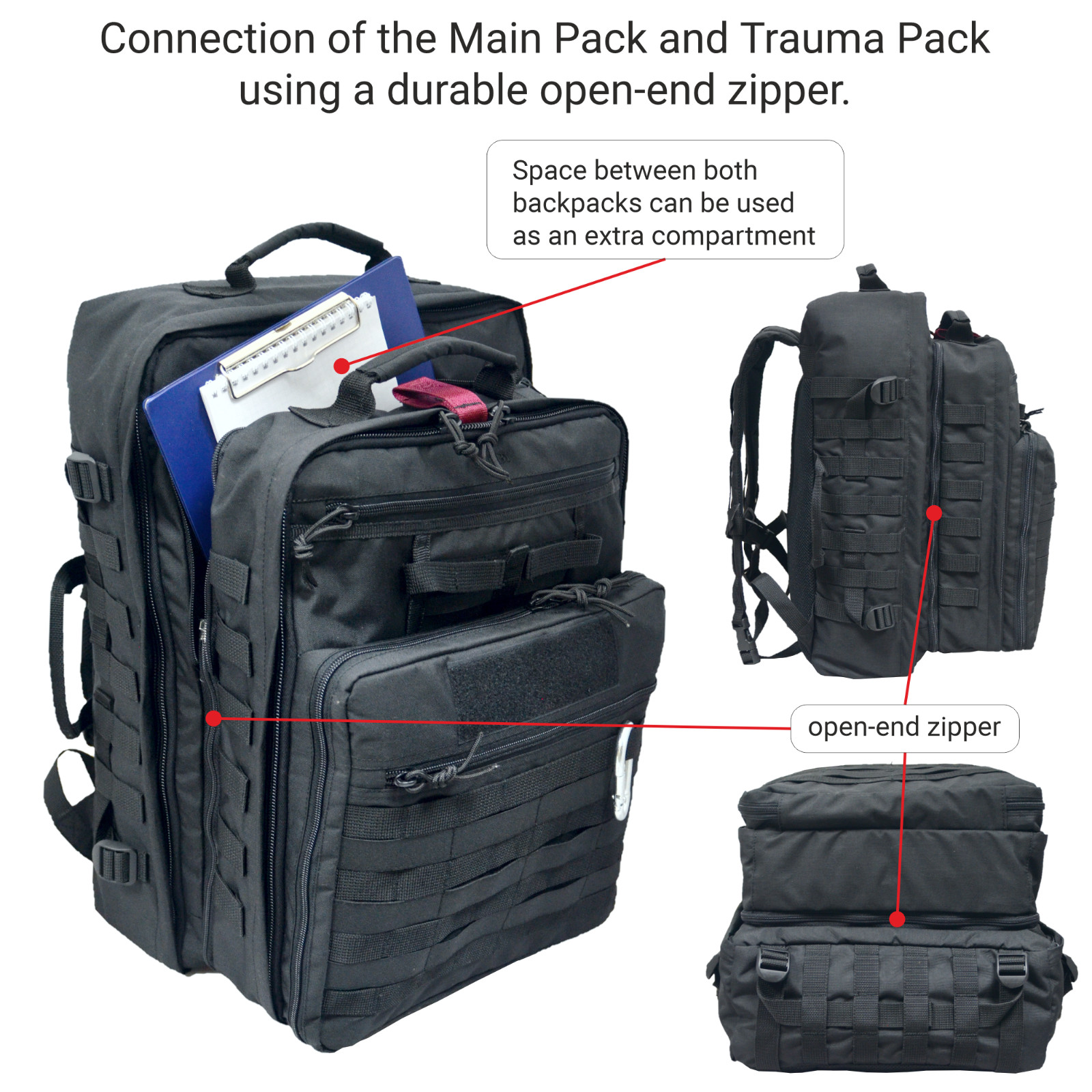 Tactical Medical Backpack Paramedic Emergency Responder First Aid Rescue Team