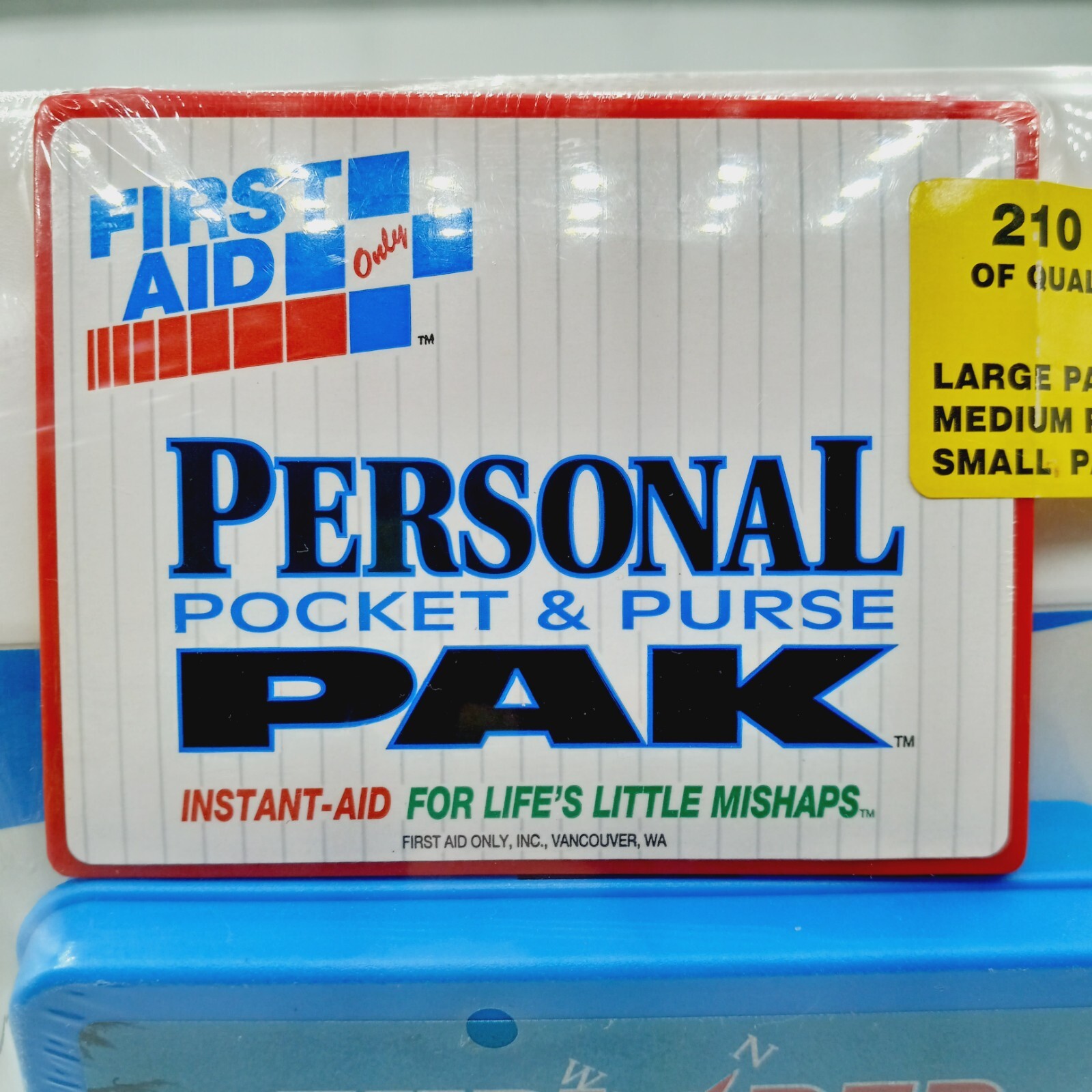 NOS New First Aid Only First Aid Kit 210 pcs 3 Containers Small Med Large