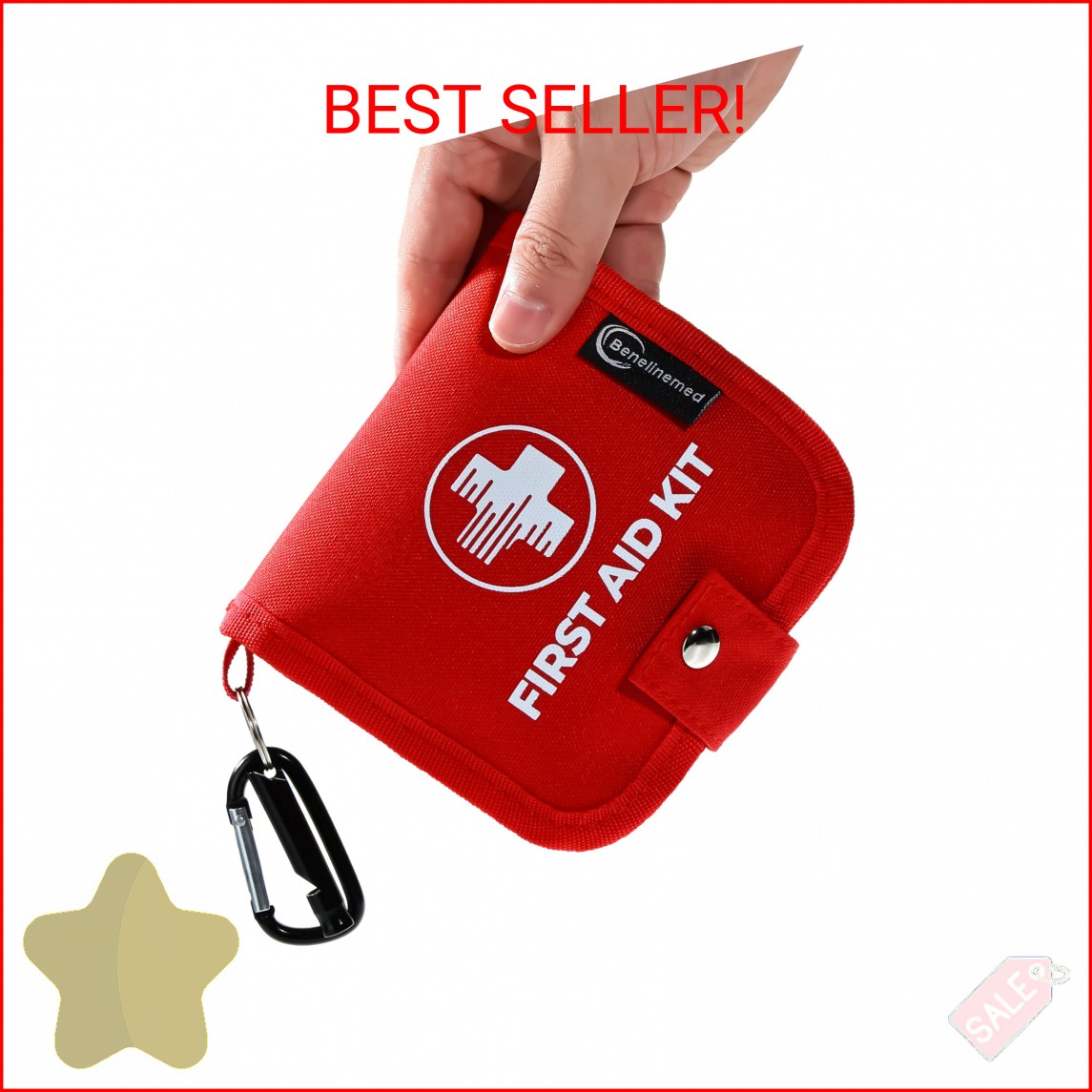 Benelinemed Mini First Aid Kit – 137 Piece Small Emergency Medical Kit for Home,