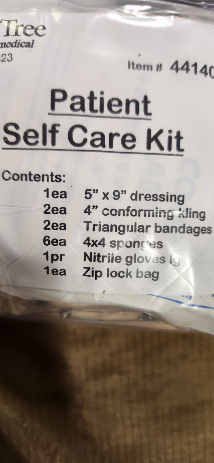 BoundTree First Aid Set Portable Sterile MPN 441403 Bandages Gloves Gauze Pad