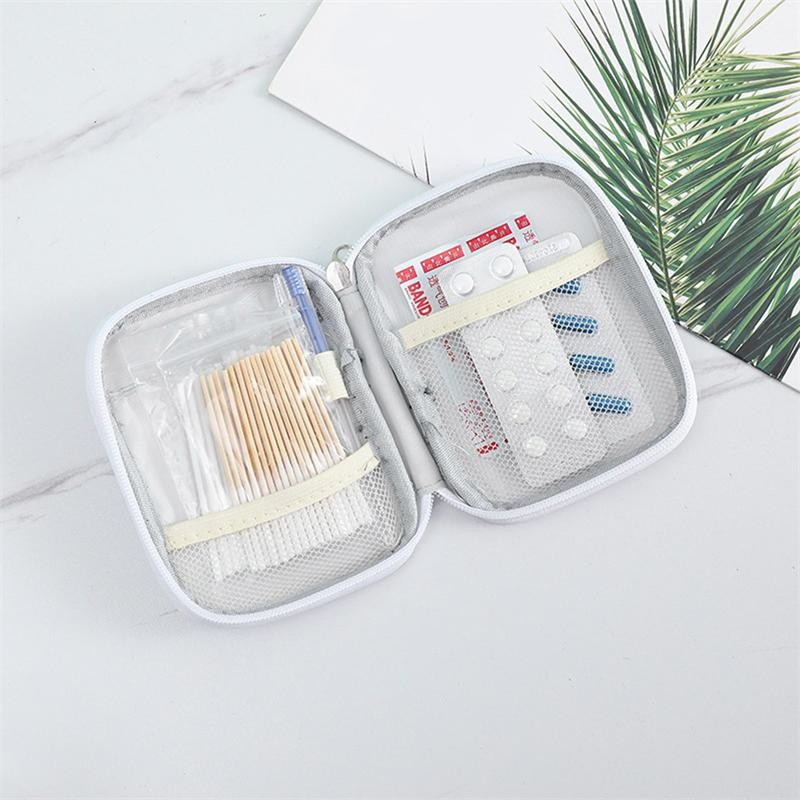 Portable First Aid Kit Travel Mini Medical Pouch Emergency Pill Organizer