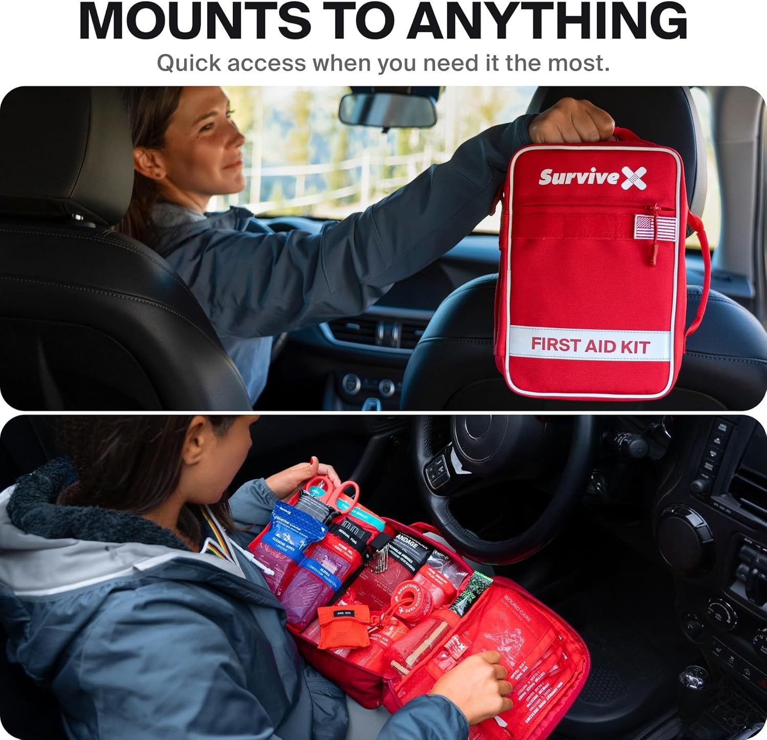 Waterproof Emergency First Aid Kit with Advanced Wound Treatment – 240 Supplies