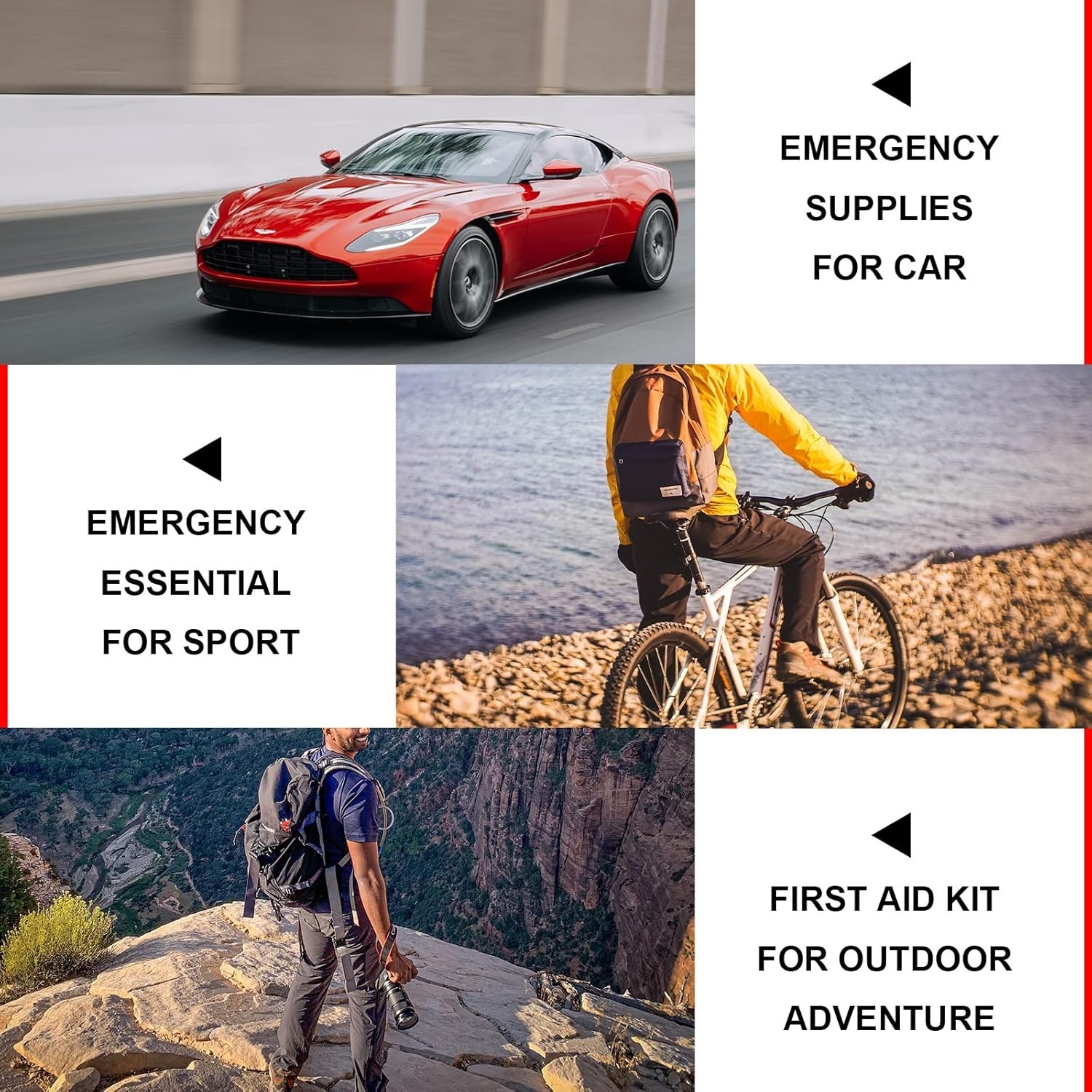 First Aid Kit Emergency Set Home Essentials Sports Car Travel Outdoor Adventure