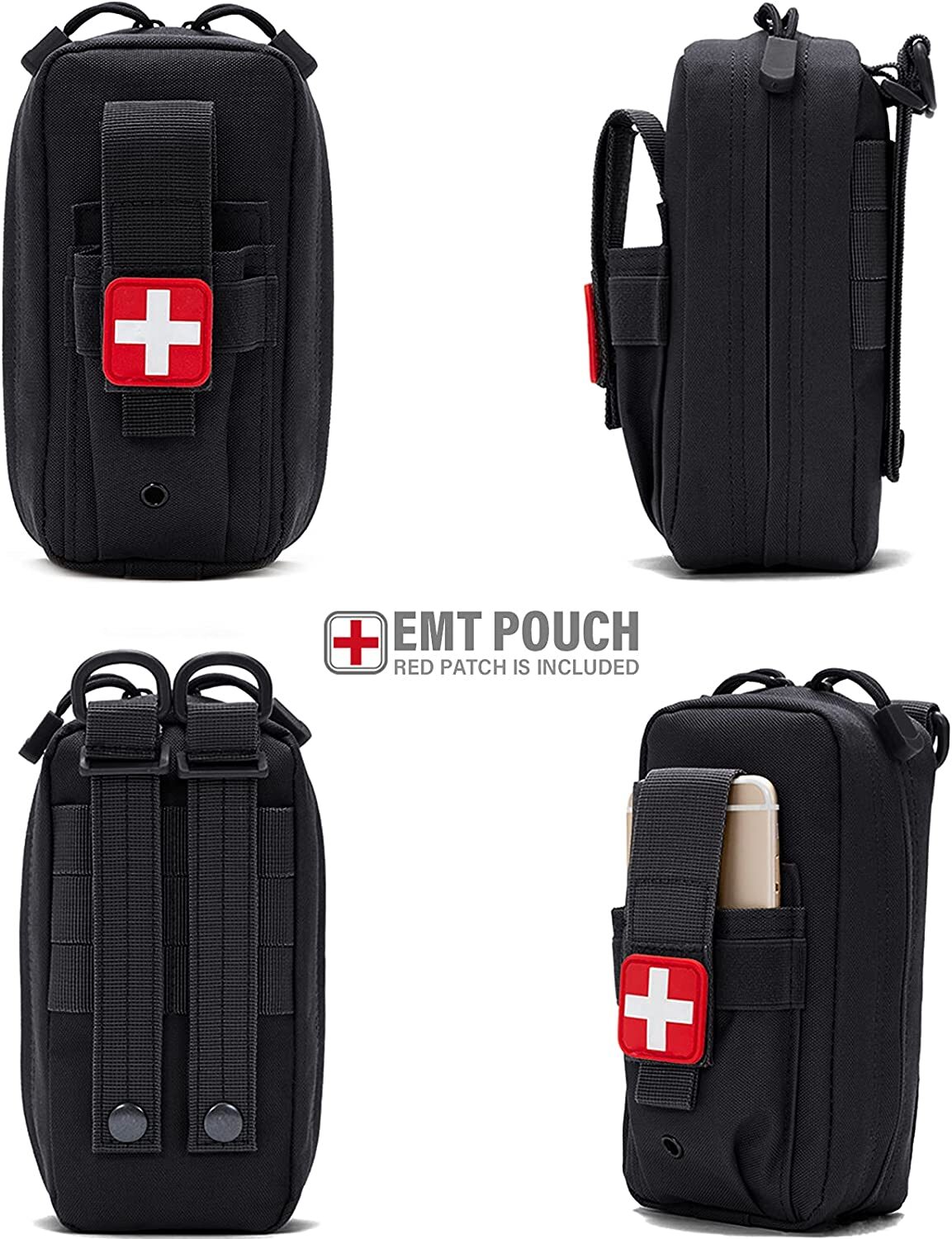 Tactical Emergency EMT Pouch Medical First Aid Kit Military EDC Molle Trauma Bag