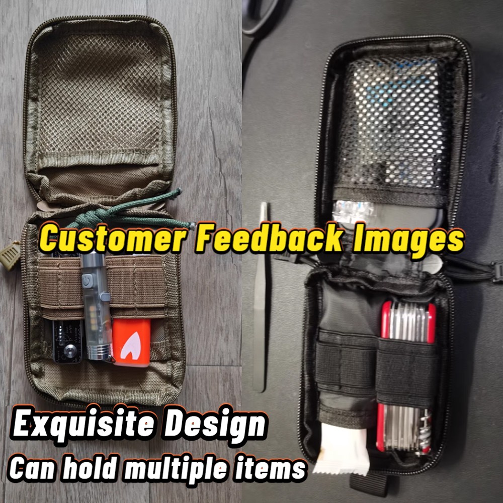 Tactical First Aid Kit Survival Molle Military EDC Medical Pouch Small Empty Bag