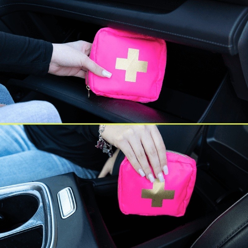 Car First Aid Kit 90 Pieces Emergency Supplies Portable Travel Case Tools New