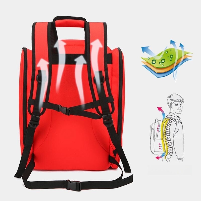 First Aid Trauma Backpack – EMS Medi-cal Tactical Molle Bag – Red/Orange