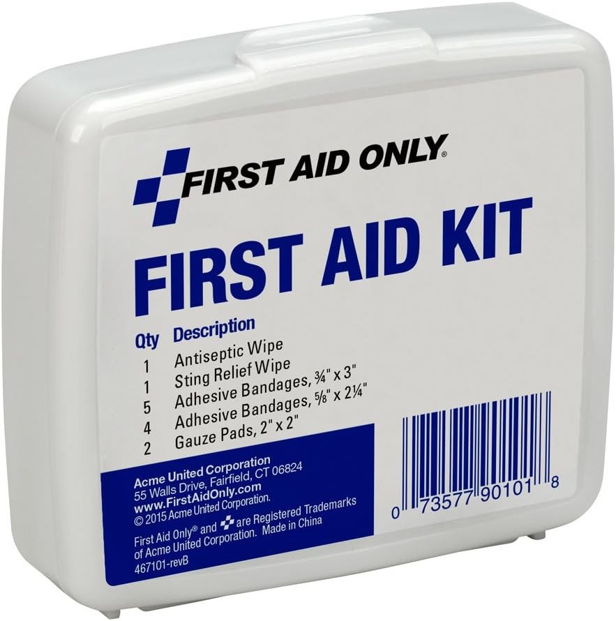 First Aid Only PhysiciansCare On-The-Go Emergency 13 Piece Set, White