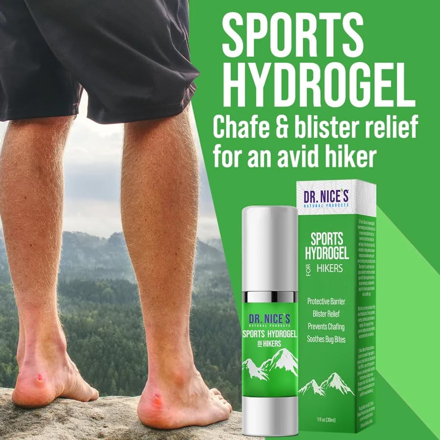 Sports Hydrogel For Hikers – Soothing Cooling Gel for 1 Fl Oz (Pack of 1)