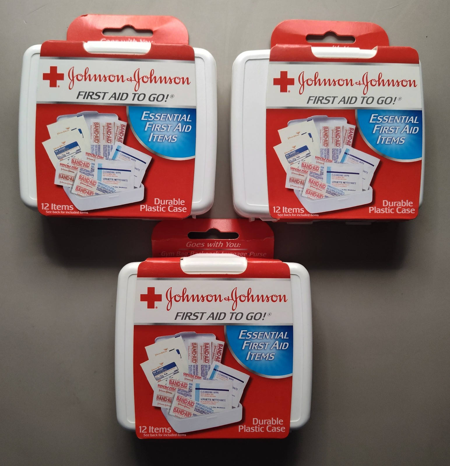 Band Aid First Aid To Go Kit Johnson & Johnson 3 Pack