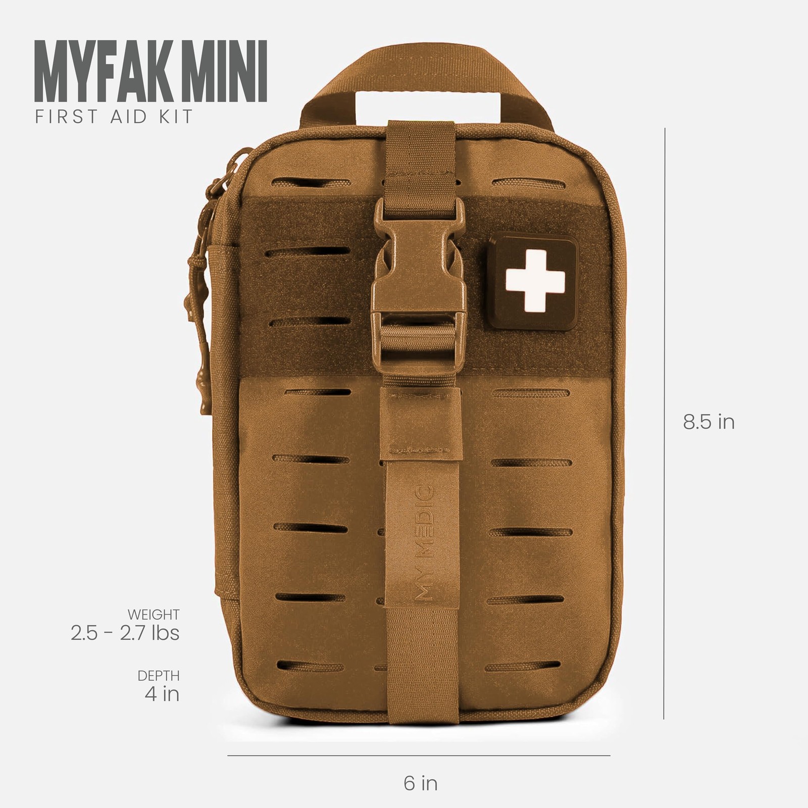 MyFak Mini First Aid Kit – Small and Lightweight for Camping Hiking and Backp…