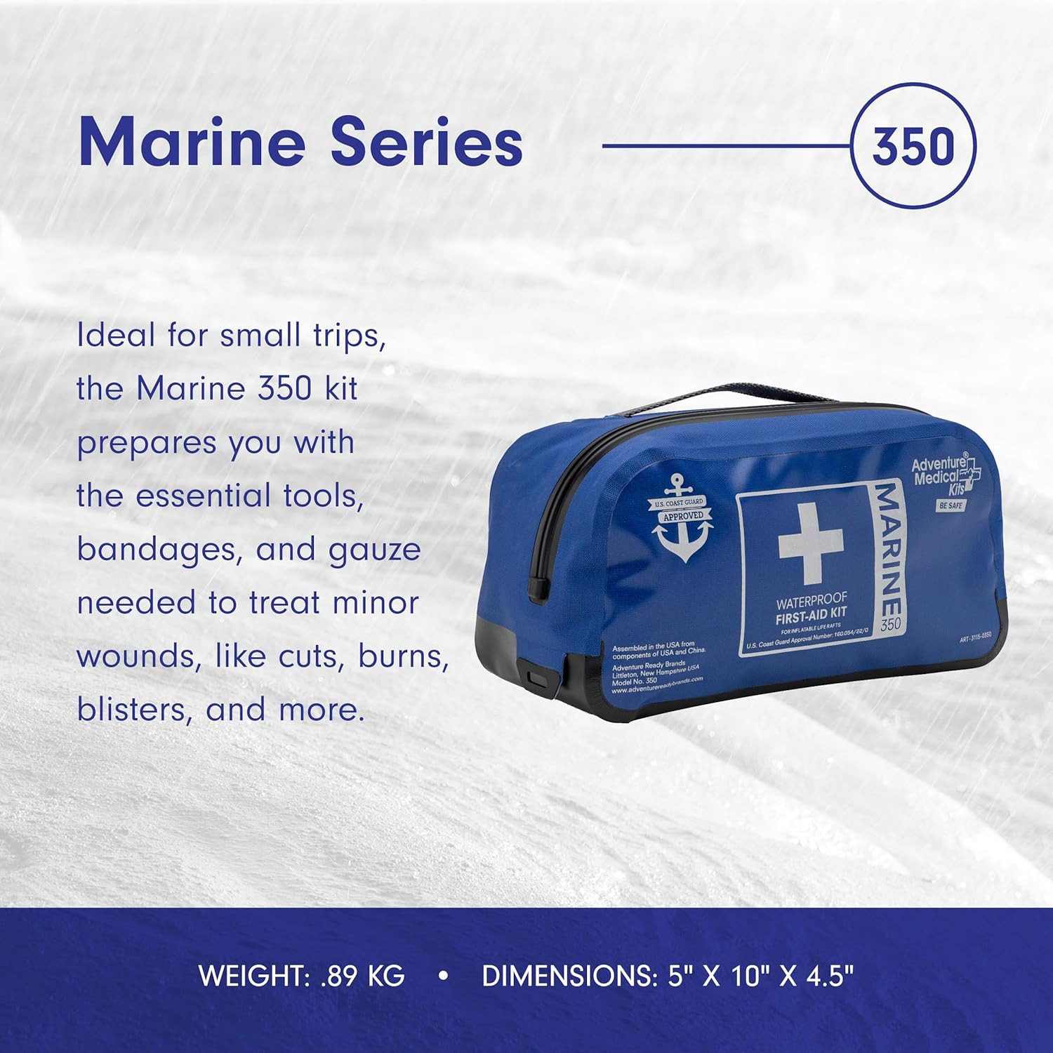 Marine Series Medical Kit – 350 – Boat First Aid Kit for 6 People 2 Hours from C