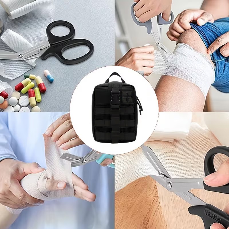 378pcs Survival First Aid Kit Responder Car Emergency Medical Trauma Bag Home US