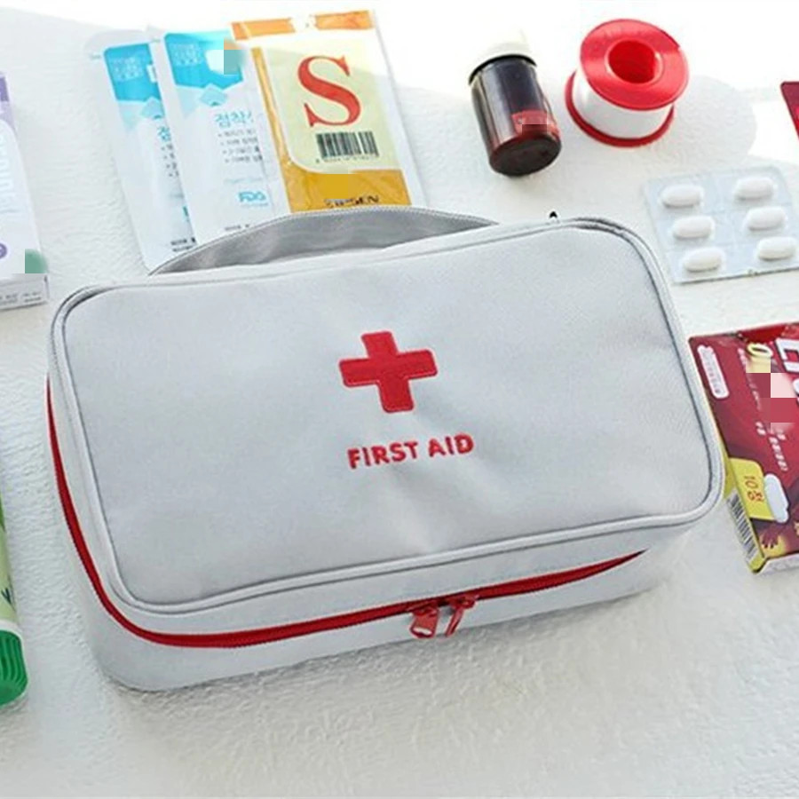 Health Medicine First Aid Kit Oxford Cloth Portable Travel Storage Emergency Kit