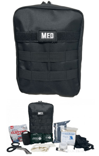 ELITE FIRST AID Military IFAK Kit FULLY-STOCKED Medic Trauma EMS Camp Hike Hunt
