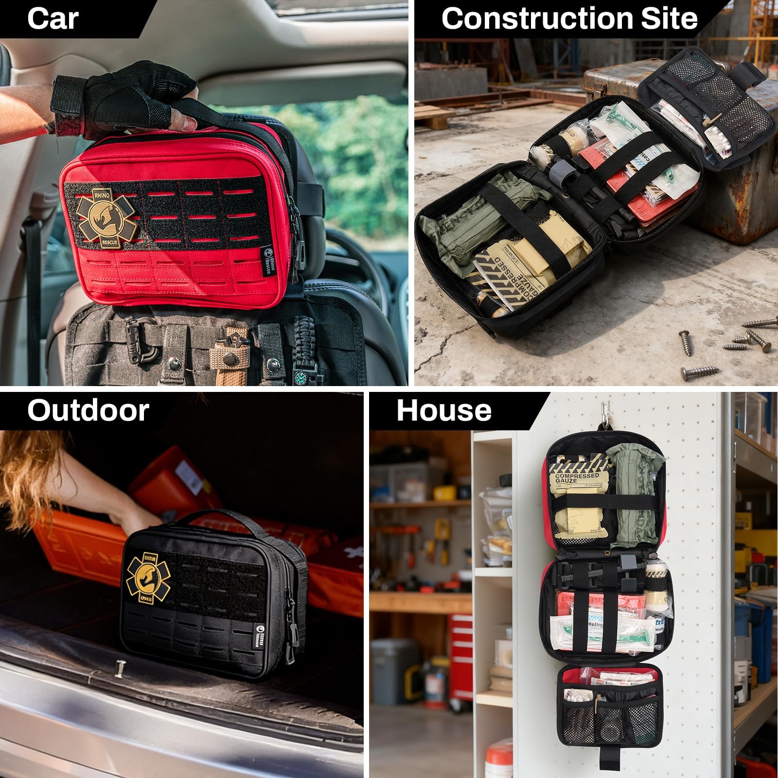 Vehicle IFAK Trauma Kit with C-A-T Tourniquet, Tactical First Aid Kit Molle P…