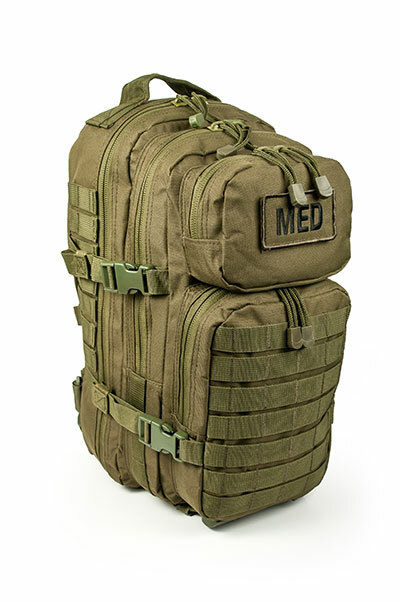 ELITE FIRST AID Tactical Trauma Kit #3 STOCKED w/ Backpack Medic Survival ODG