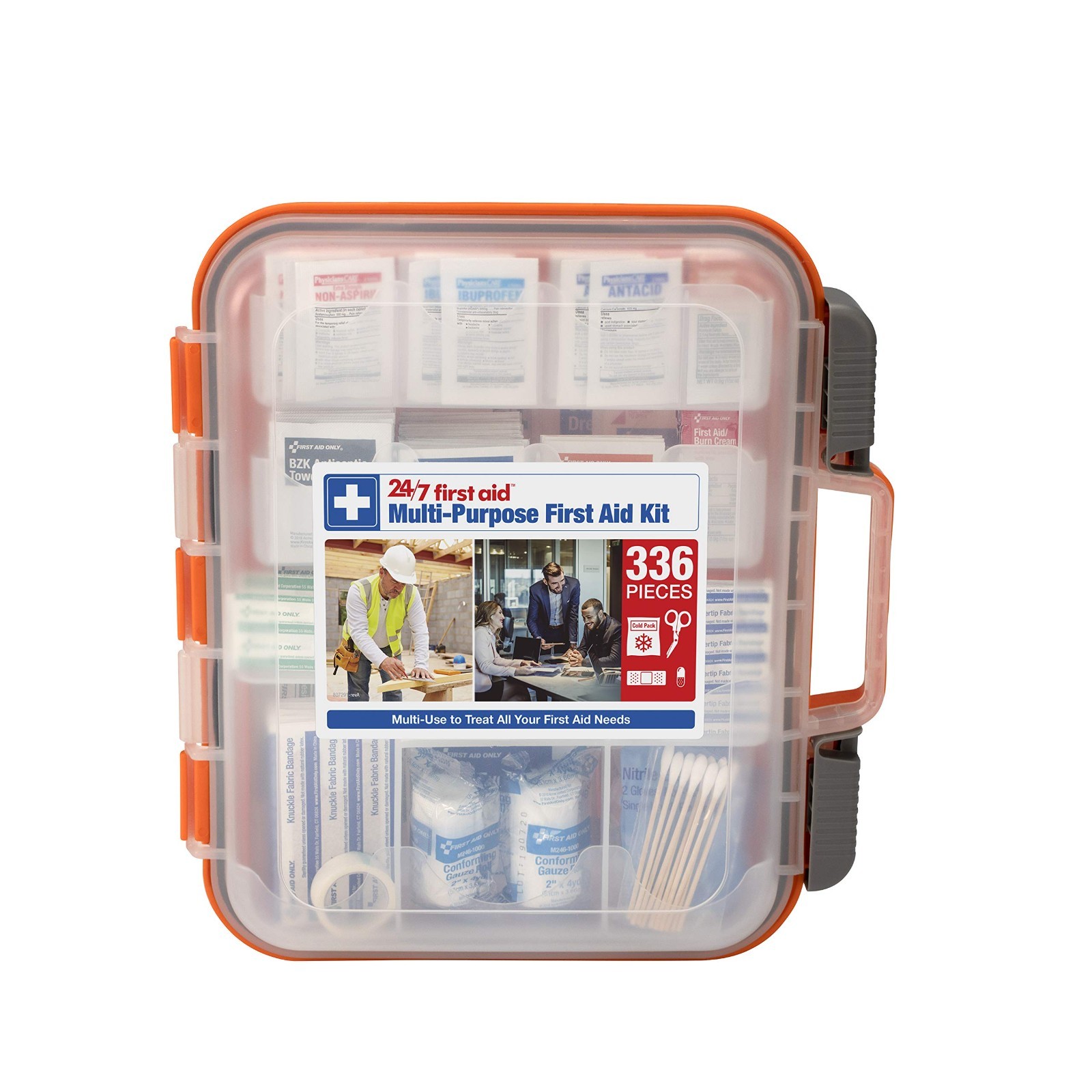 All-Purpose 100-Person OSHA Compliant First Aid Kit for Home, Business & Car – 3