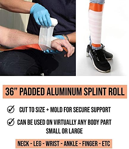 Emergency Splint 36" Universal Aluminum Rolled Splint, Assorted Colors – Idea…