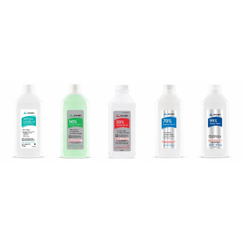 6x Swan Isopropyl Rubbing Alcohol 70% Clean Liquid Sanitizer Bulk Sealed New 16o