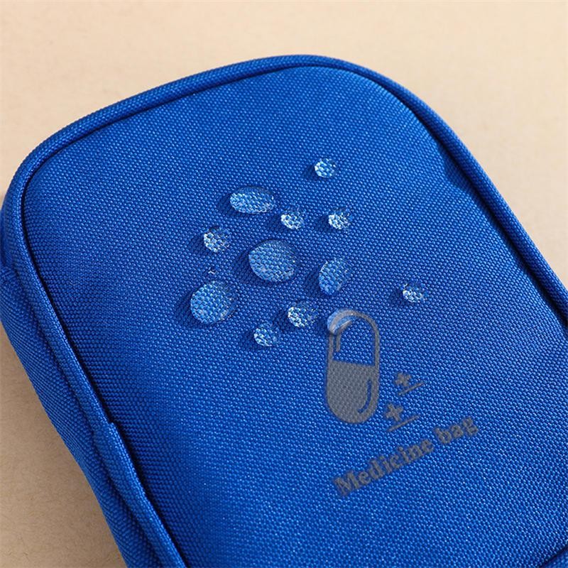 Portable First Aid Kit Travel Mini Medical Pouch Emergency Pill Organizer
