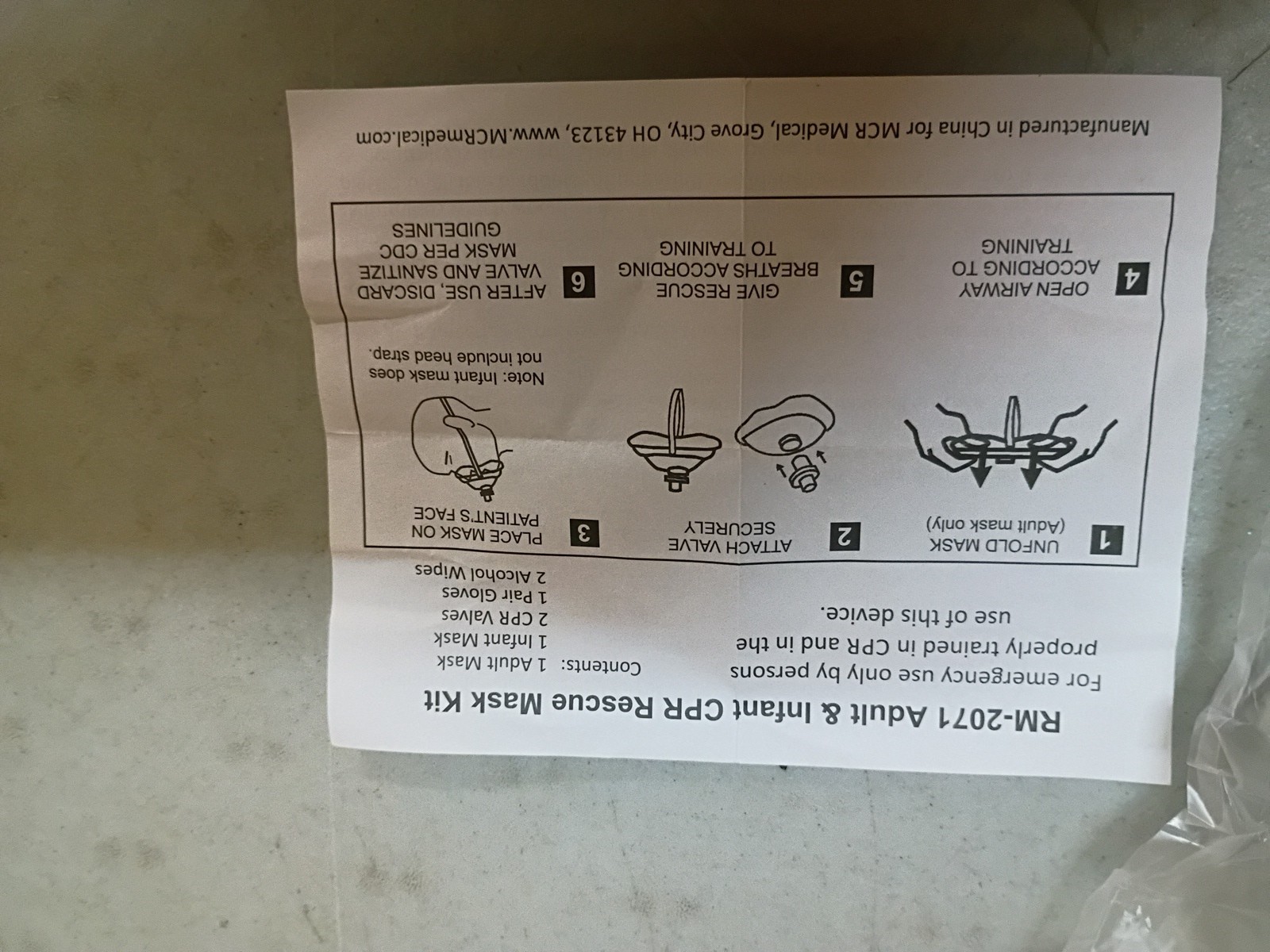 CPR Rescue Mask Adult And Infant