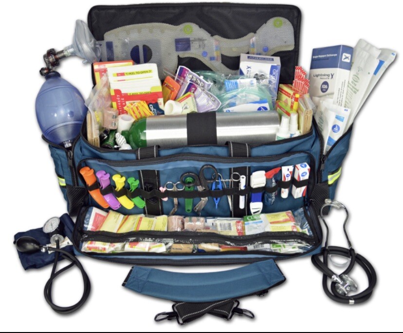 Lightning X Jumbo Medic First Responder EMT/EMS Trauma Bag Stocked Kit MB50-SKD
