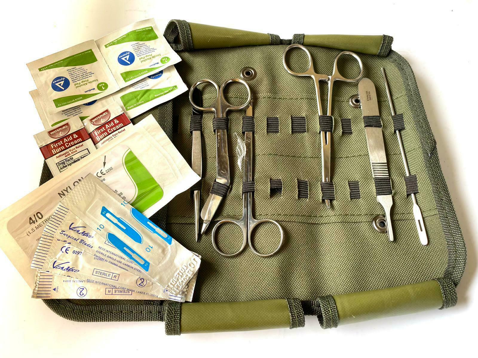 Advanced Surgical Suture Kit, First Aid Medical Travel Trauma Pack, 17 pieces