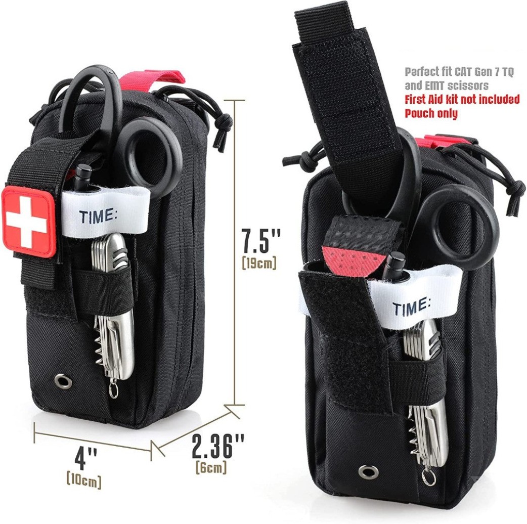 Tactical MOLLE Tourniquet Rip Away EMT Medical First Aid IFAK Medical Pouch Bag