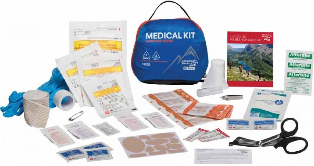 Adventure Medical Kits AMK Mountain Series Hiker Medical Kit, Blue/Orange, On…