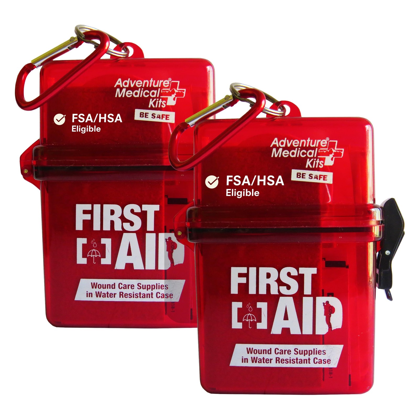 Adventure Medical Kits First Aid, Water-Resistant 2 Count (Pack of 1), Red