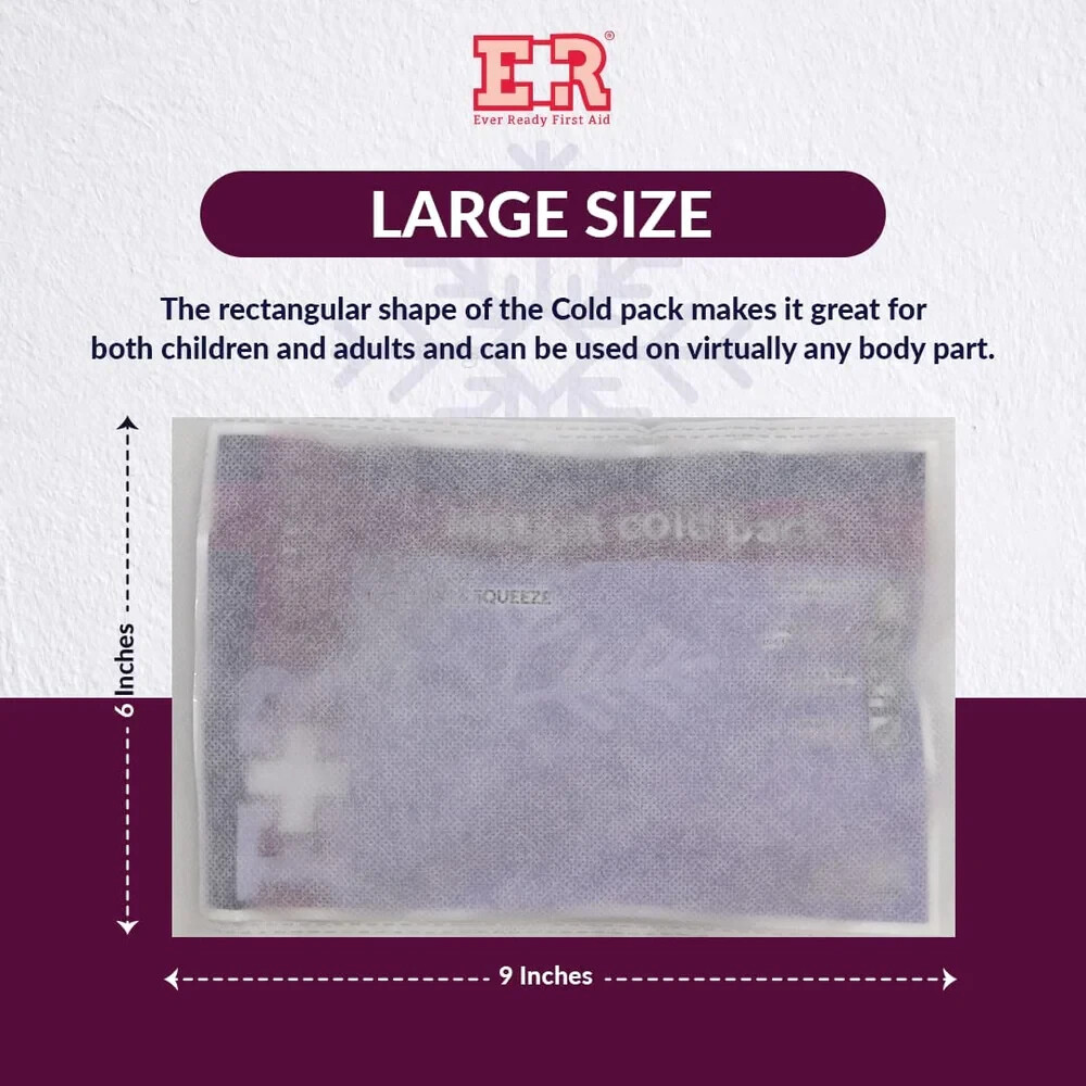 INSTANT COLD COMPRESS ICE PACKS 6"X9" CASE OF 24 Calcium AMMONIA NITRATE BASED