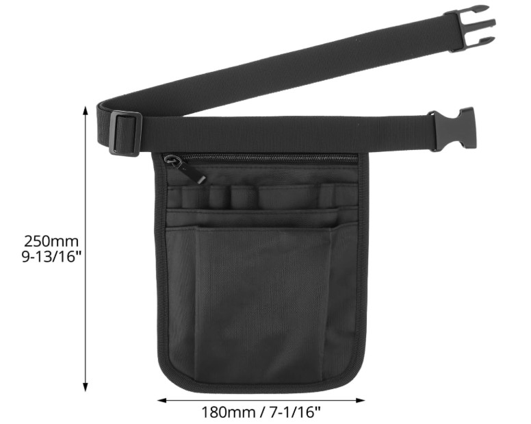 QWORK Medical Organizer Belt, Nurse Storage Bag Waist Bag Pouch for Medical Scis