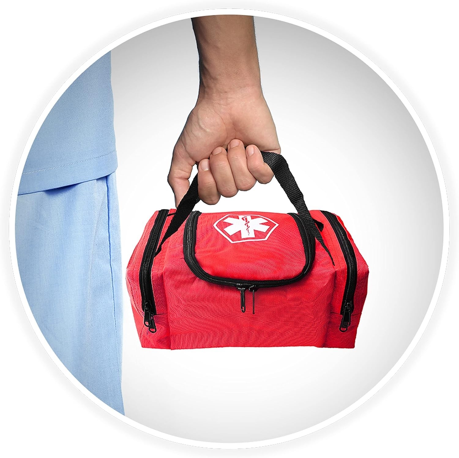 First Aid Trauma Bag EMS EMT Medical Responder Emergency Paramedics Bag – Orange