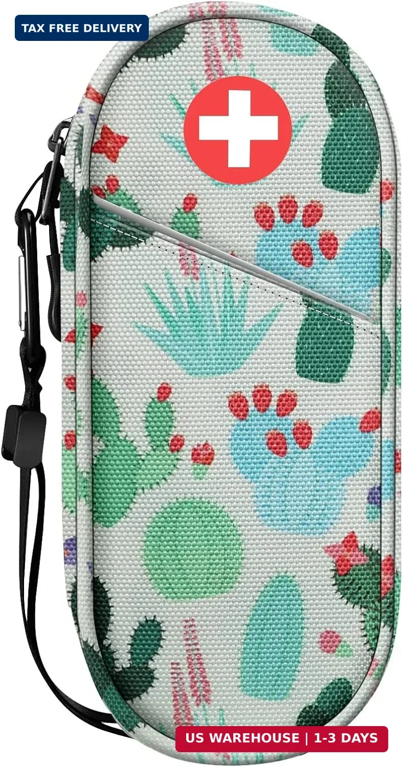 SITHON EpiPen Medical Carrying Case Insulated, Travel Medication Organizer Bag E