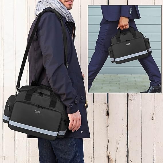 New Home Health Nurse Bag, Medical Organizer with Handle & Shoulder Strap