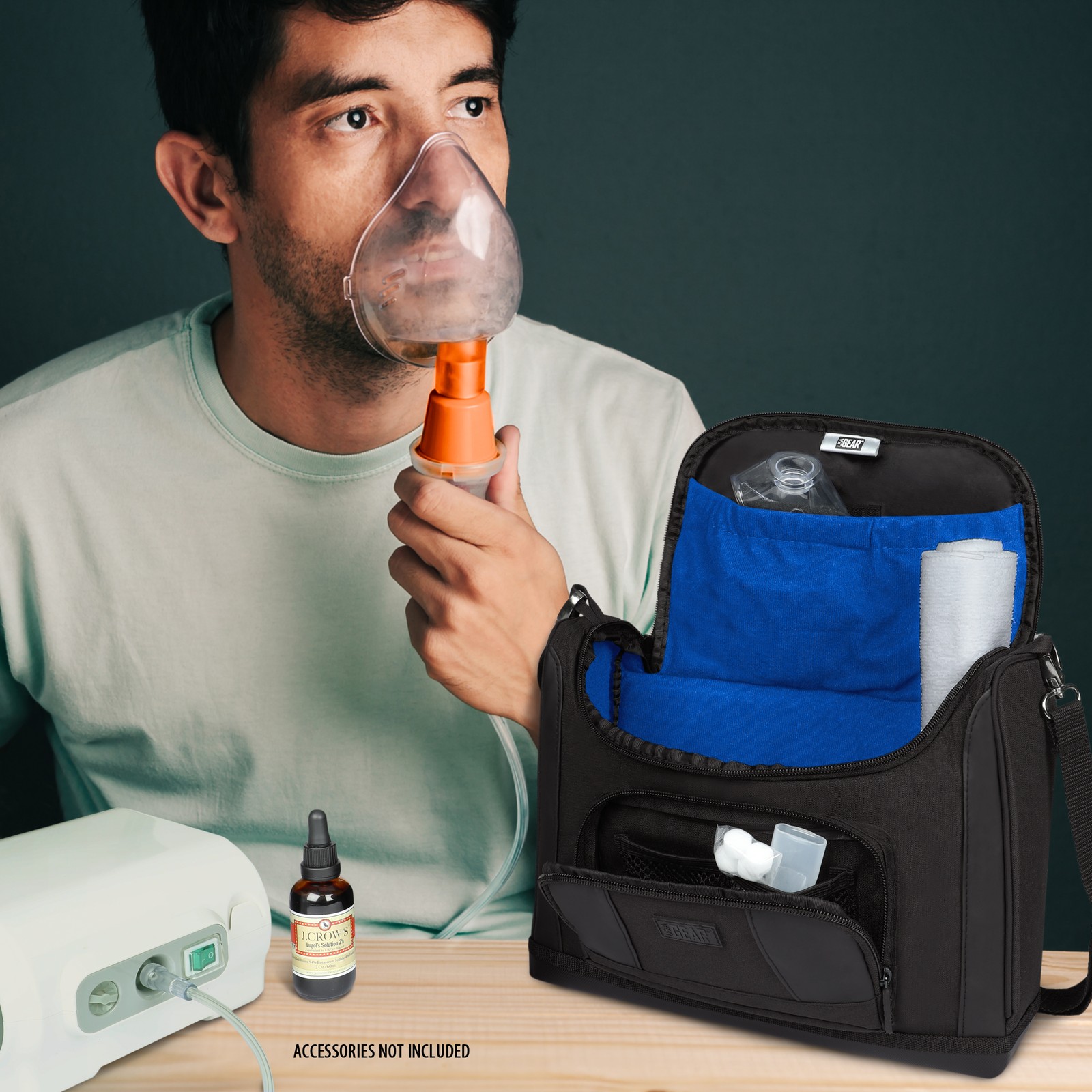 USA GEAR Travel Shoulder Bag Compatible with Asthma Machines (Bag Only)