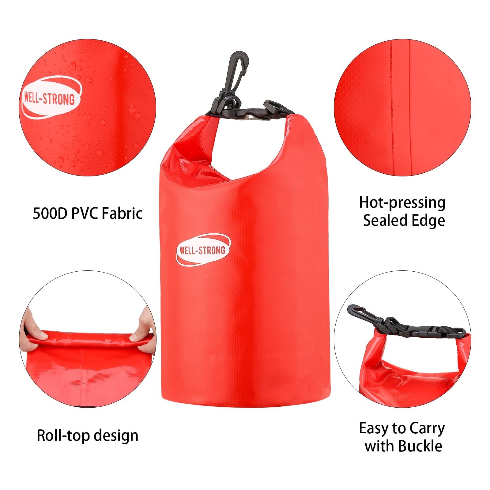 Waterproof Emergency First Aid Kit – 3L Roll Top Medical Supplies for Kayaking &